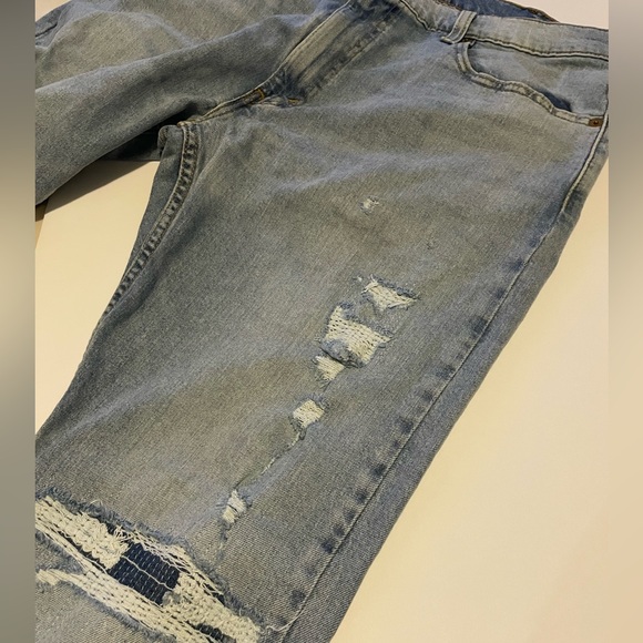 LEVIS ripped blue jeans 38/32 - Picture 3 of 7